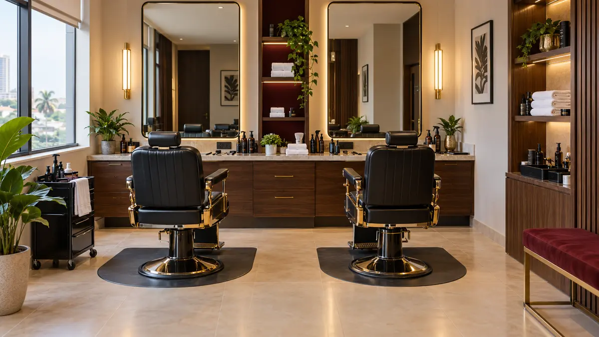 Unisex barber shop service at Covenant Hotel Accra